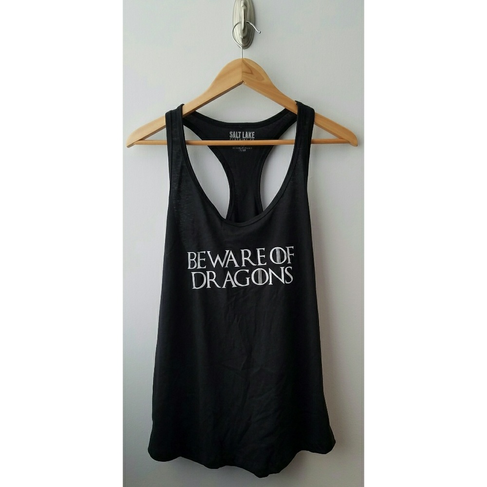 Beware of Dragons Racer Back Tank